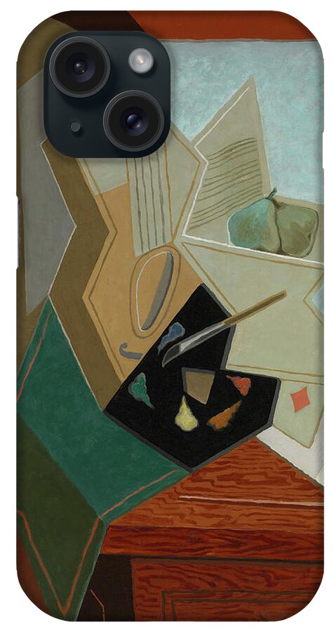 Juan Gris iPhone Case featuring the painting The Painter's Window, 1925 by Juan Gris