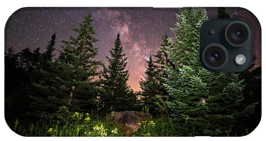 Albany iPhone Case featuring the photograph The path to the Milky Way in Albany New Hampshire by Toby McGuire