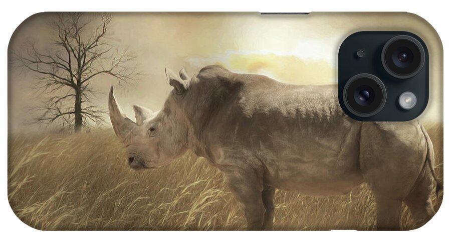 Rhinoceros iPhone Case featuring the photograph The Rhinoceros by Lori Deiter