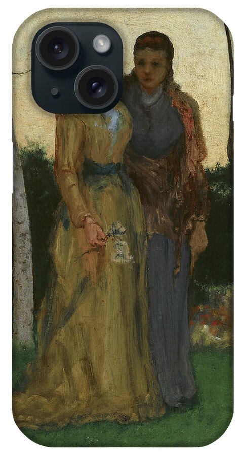 19th Century Art iPhone Case featuring the painting The Sisters by George Inness
