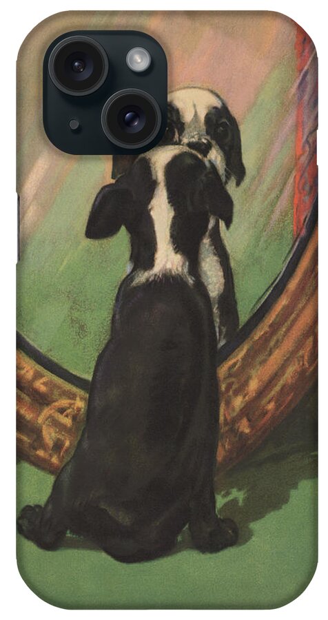 Mirror iPhone Case featuring the painting The Stranger by Diana Thorne