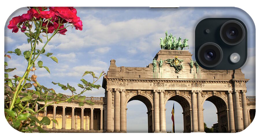 Belgium iPhone Case featuring the photograph The Triumphal Arch In Cinquantenaire Parc In Brussels, Belgium by 