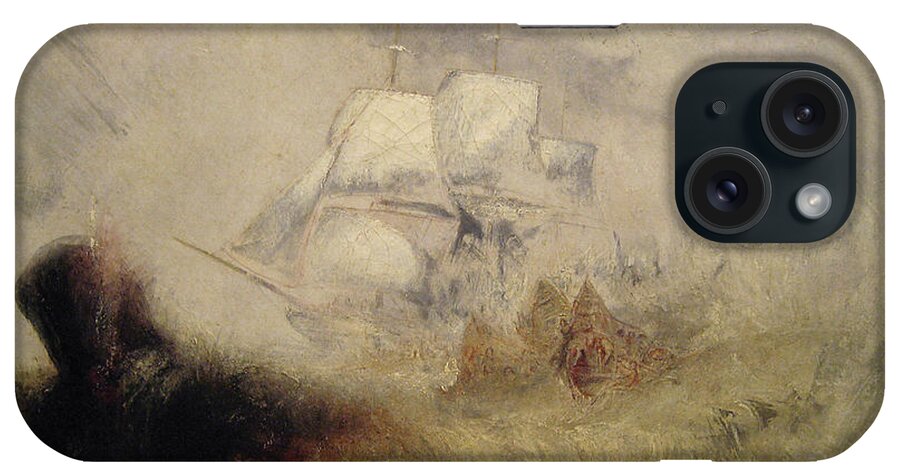 Whaler iPhone Case featuring the painting The Whale Ship by Joseph Turner