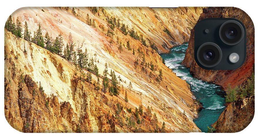 Arid iPhone Case featuring the photograph The Yellowstone River And Canyon by Russ Bishop