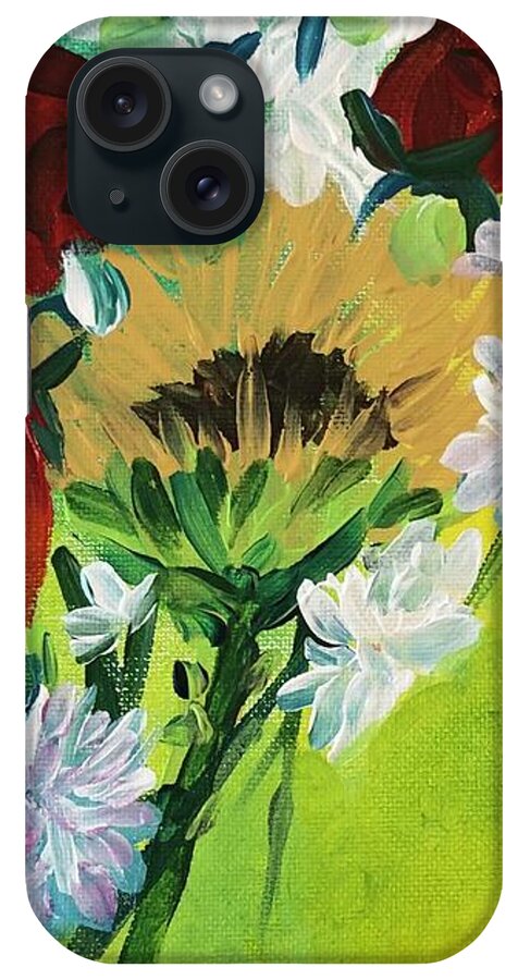 Roses iPhone Case featuring the painting Thinking of you by Christina Schott