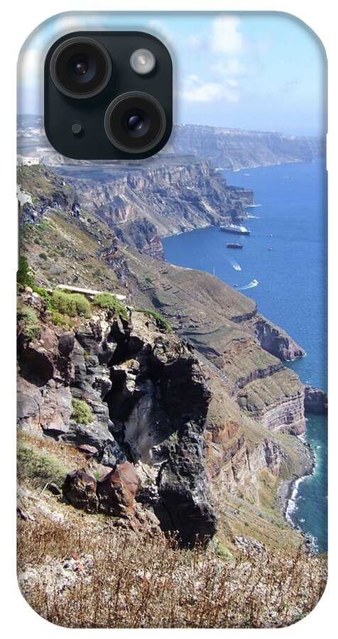 Scenics iPhone Case featuring the photograph Thira And Caldera by Edoardo Frola