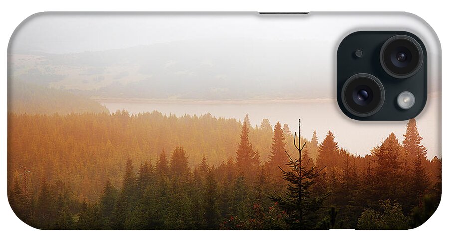 Reservoir iPhone Case featuring the photograph Through the Mist by Milena Ilieva