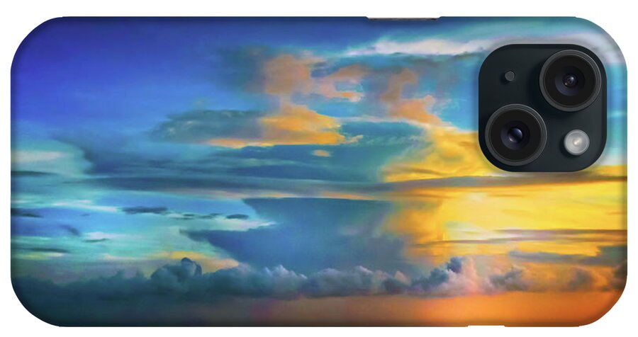 Sunset iPhone Case featuring the photograph Thunder at Sun Set by Pheasant Run Gallery