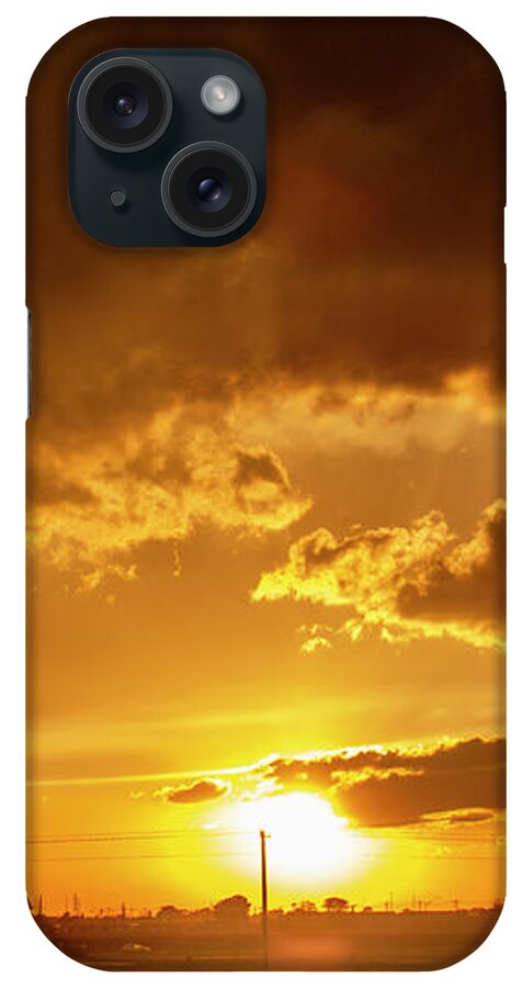 Nebraskasc iPhone Case featuring the photograph Thunderstorm and Thunderheads 020 by Dale Kaminski