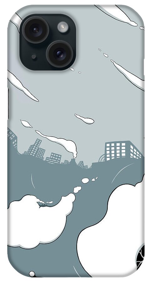 Water iPhone Case featuring the drawing Tides of Change by Craig Tilley
