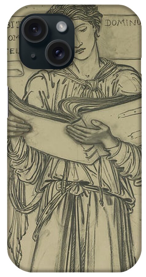 19th Century Art iPhone Case featuring the drawing Timothy by Edward Burne-Jones