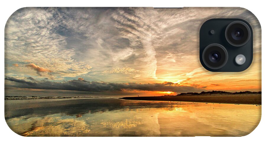 Sunset iPhone Case featuring the photograph Tip of the Island by DJA Images