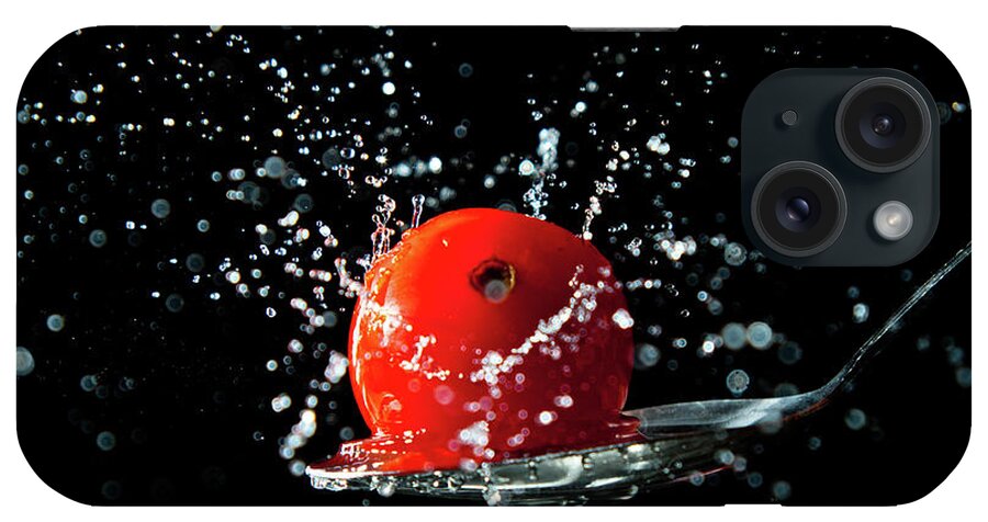 Spoon iPhone Case featuring the photograph Tomato Splash by Rob Webb