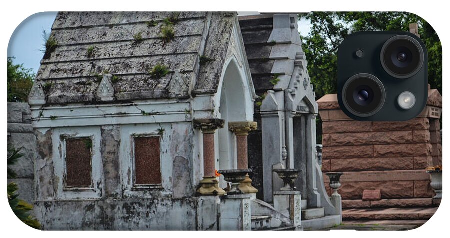 Cemetery iPhone Case featuring the photograph Mausoleums in New Orleans Louisiana Cemetery by Maggy Marsh