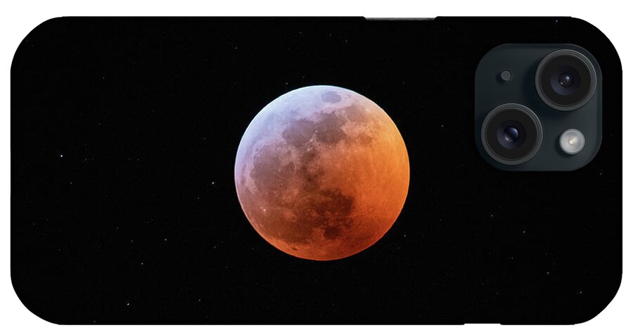 Eclipse iPhone Case featuring the photograph Total Lunar Eclipse Up Close by Tony Hake