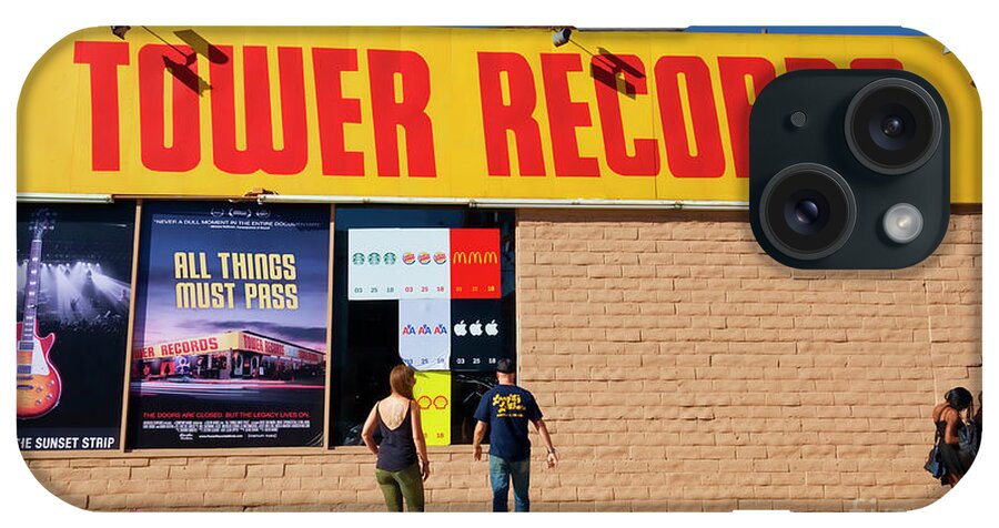 California iPhone Case featuring the photograph Tower Records by Lenore Locken