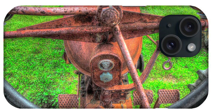 Tractor Seat 3 iPhone Case featuring the photograph Tractor Seat 3 by Robert Goldwitz