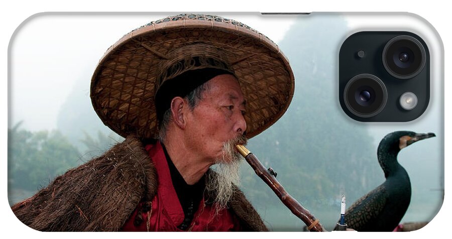Chinese Culture iPhone Case featuring the photograph Traditional Chinese Fisherman by Fmajor