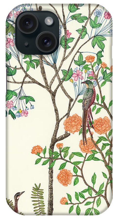 Asian iPhone Case featuring the painting Traditional Chinoiserie I by Melissa Wang