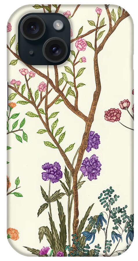 Asian iPhone Case featuring the painting Traditional Chinoiserie II by Melissa Wang