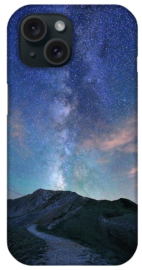 Tranquility iPhone Case featuring the photograph Trail To The Milky Way by Mengzhonghua Photography