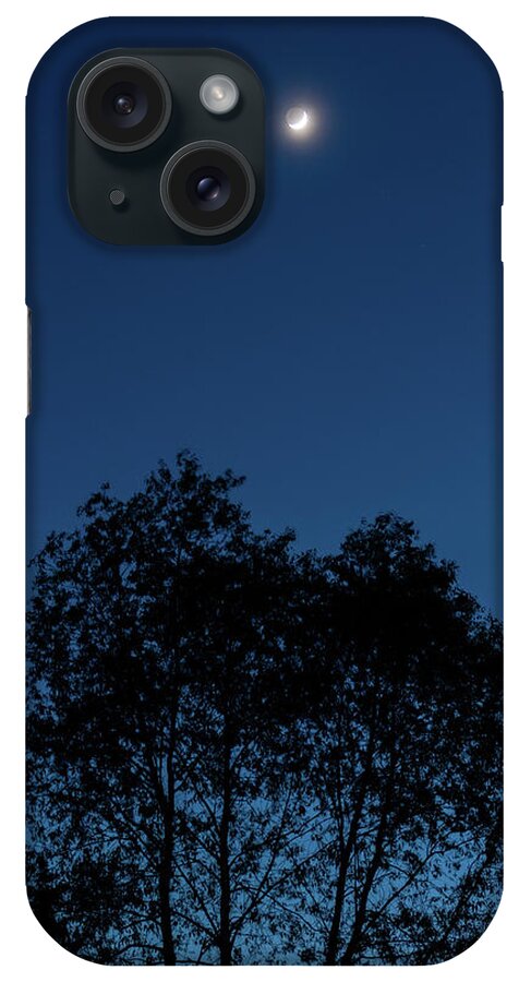 Moon iPhone Case featuring the photograph Tranquil Crescent by Arthur Oleary