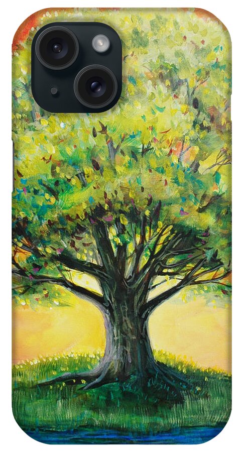 Tree Of Life iPhone Case featuring the painting Tree of Life by Cynthia Westbrook