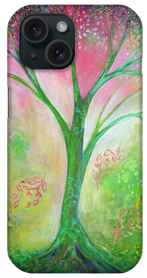 Tree iPhone Case featuring the painting Tree of Tranquility by Jennifer Lommers