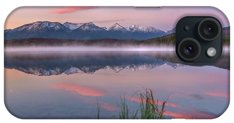 00575361 iPhone Case featuring the photograph Trident Range From Pyramid Lake, Jasper by Tim Fitzharris