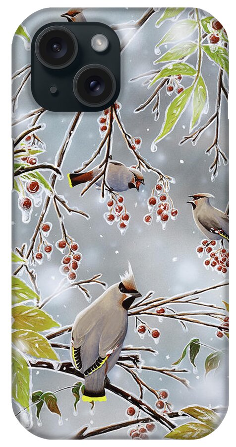 Animals iPhone Case featuring the painting Tropical Paradise by Chuck Black