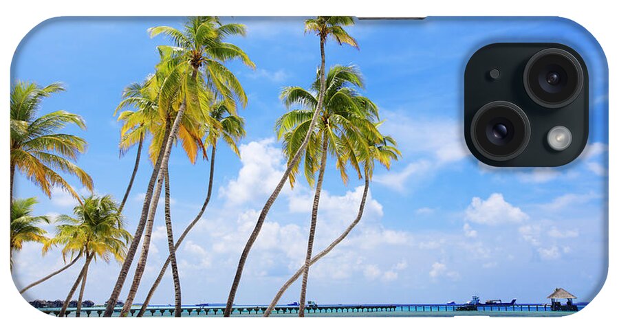 Scenics iPhone Case featuring the photograph Tropical Resort In Maldives by Skynesher
