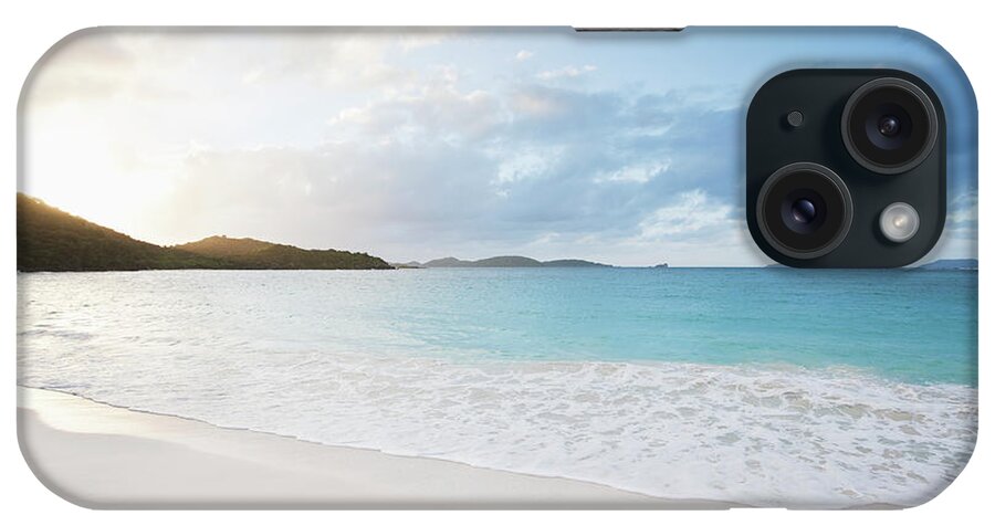 Water's Edge iPhone Case featuring the photograph Trunk Bay At Sunset by Nine Ok