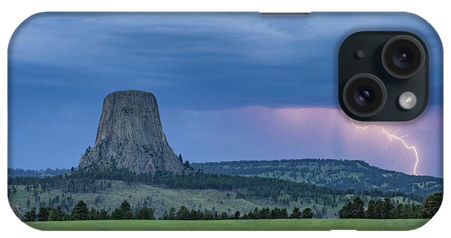 Devils Tower iPhone Case featuring the photograph Turn on the Light Switch by Laura Hedien
