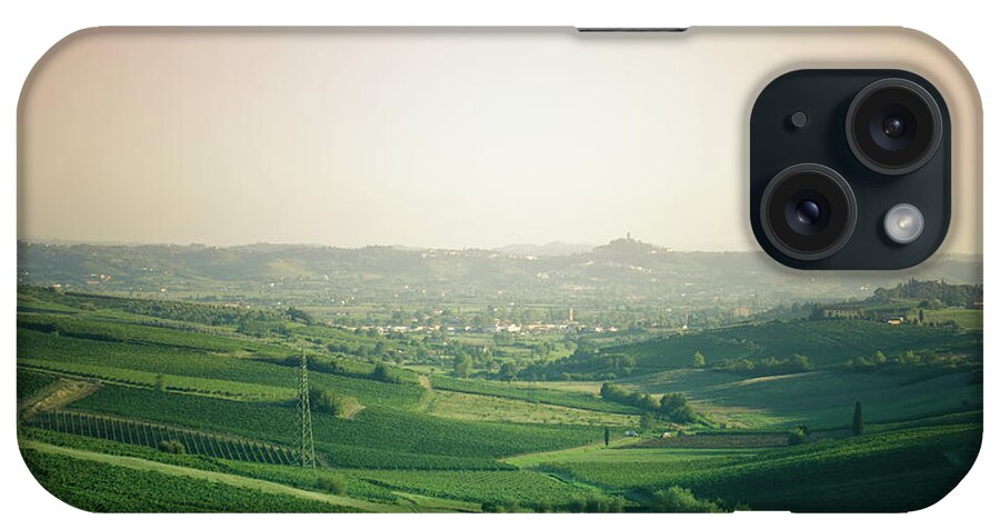 Recreational Pursuit iPhone Case featuring the photograph Tuscany Countryside With Cultivated Land by Franckreporter