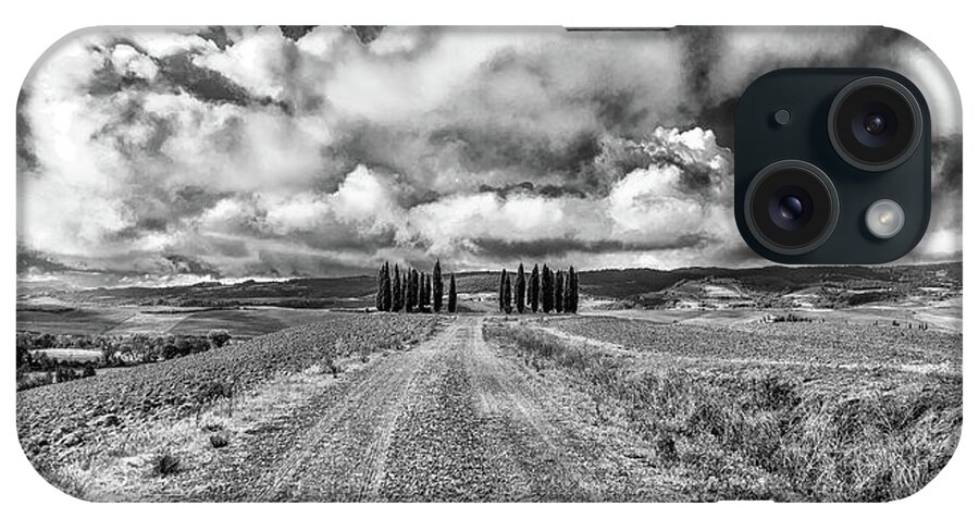 Italy iPhone Case featuring the photograph Tuscany Road by Lev Kaytsner