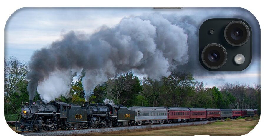 Georgia iPhone Case featuring the photograph Tennessee Valley Railroad Summerville Steam Special by John Black