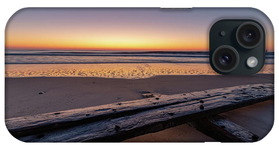 Shipwreck iPhone Case featuring the photograph Twilight Assateague Island Shipwreck III by William Dickman
