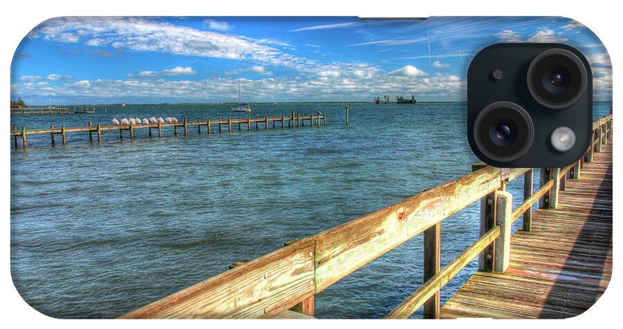 Pier iPhone Case featuring the photograph Two Piers Sebastian Florida by Robert Goldwitz