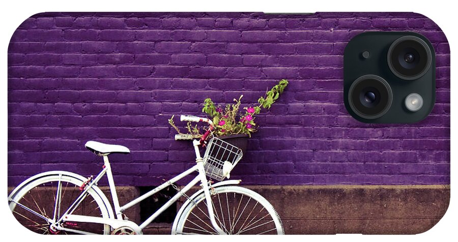 Purple iPhone Case featuring the photograph Two Wheeled Charm by Lisa Sullivan, Betty Photography
