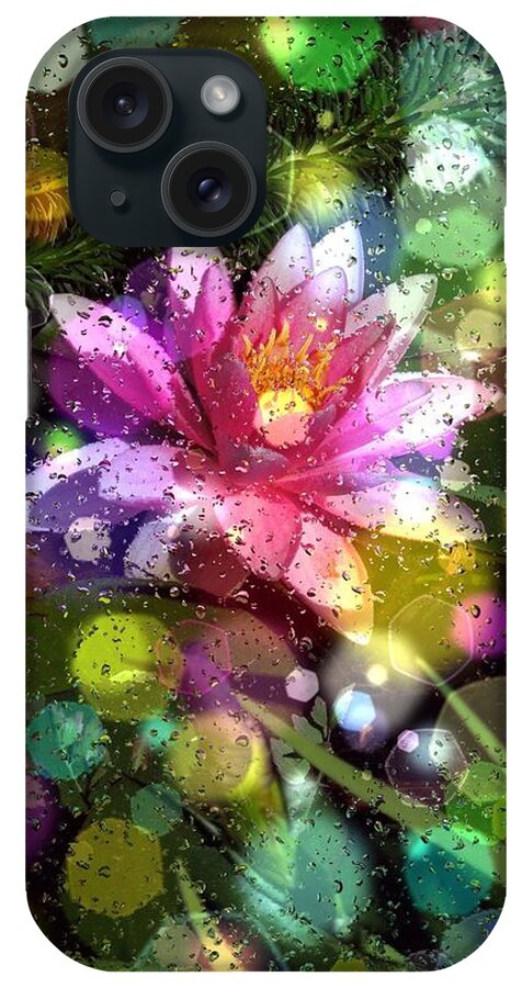 Under Water Lilly Art iPhone Case featuring the digital art Under Water Lilly by Don Wright