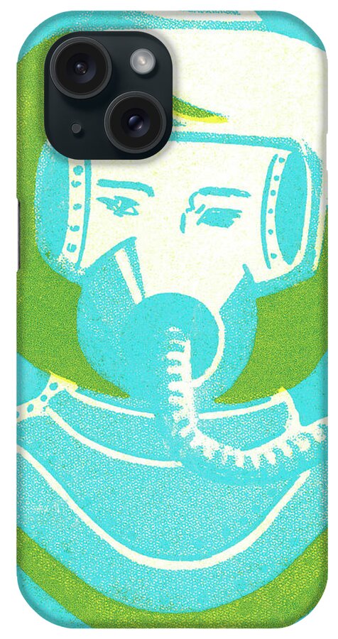 Air Quality iPhone Case featuring the drawing Underwater gear by CSA Images