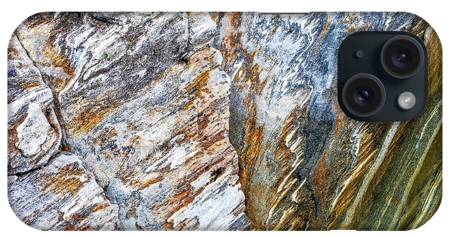 Heike Odermatt iPhone Case featuring the photograph Valle Verzasca Granite Detail by Heike Odermatt