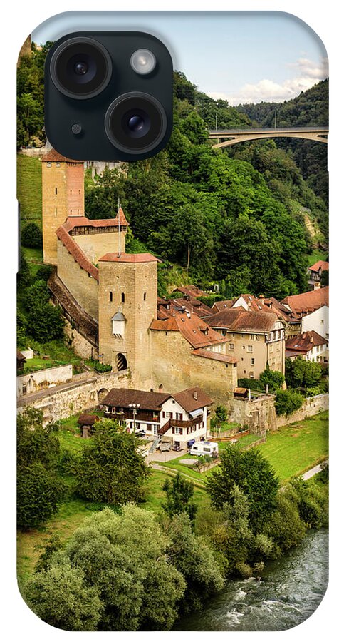 Fribourg iPhone Case featuring the photograph Valley of the Sarine, Switzerland. by Pablo Lopez
