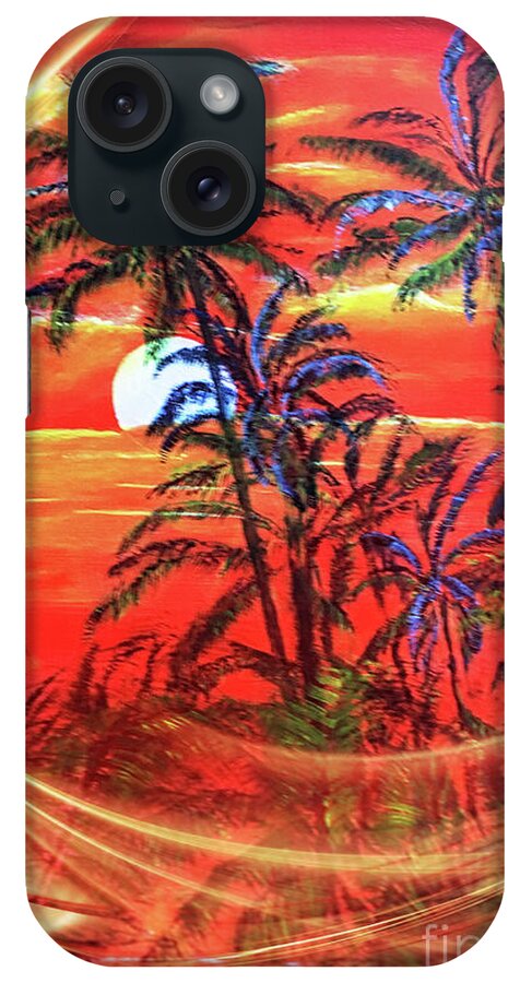 Mahina iPhone Case featuring the painting Leilani Hope by Michael Silbaugh