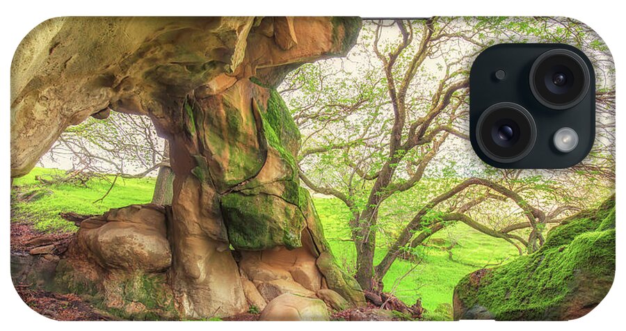 Landscape iPhone Case featuring the photograph Vasco Caves Arch and Boulders by Marc Crumpler