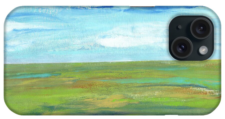 Landscapes iPhone Case featuring the painting Vast Land I by Tim O'toole