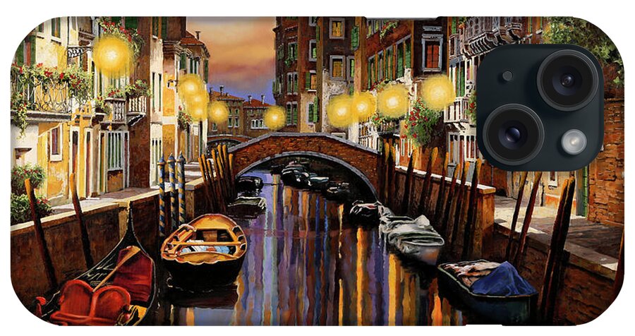 Venice iPhone Case featuring the painting Venice at Dusk by Guido Borelli