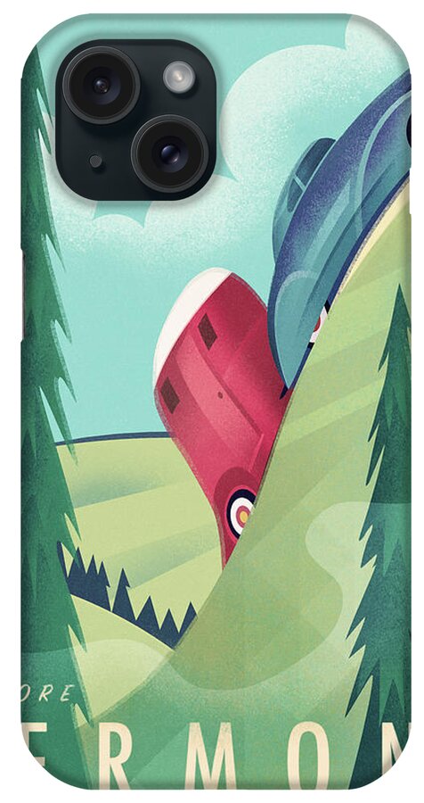Vermont Camping iPhone Case featuring the digital art Vermont Camping by Martin Wickstrom