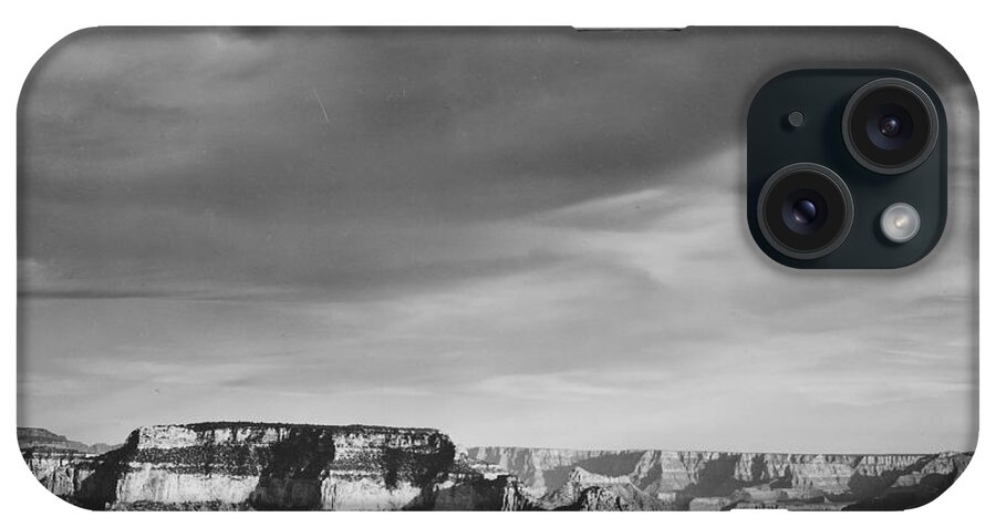 Rim iPhone Case featuring the painting View from the North Rim Grand Canyon National Park Arizona. 1933 - 1942 by Ansel Adams