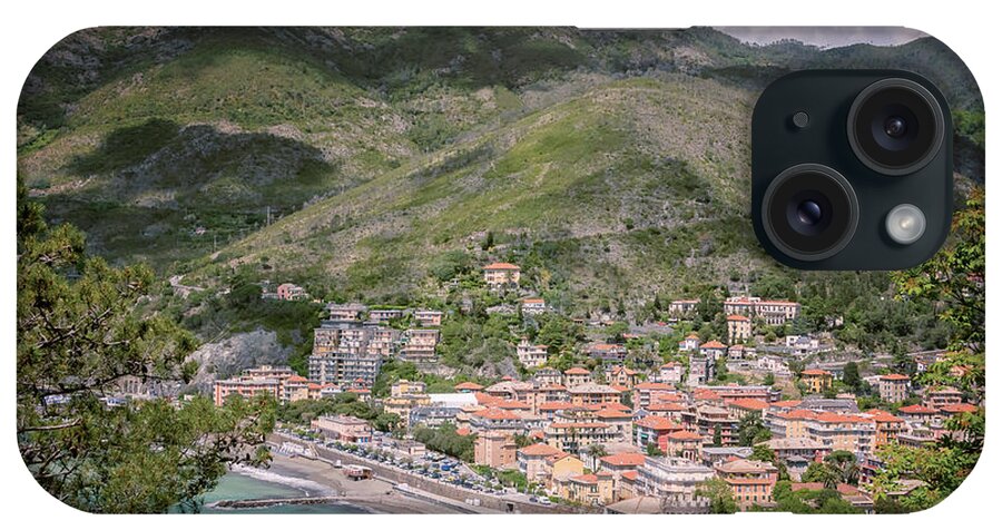 Joan Carroll iPhone Case featuring the photograph View of Levanto Cinque Terre Italy by Joan Carroll